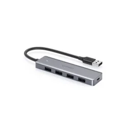 Ugreen 4-Port Usb3.0 Hub With Usb-C Power Supply - Gray